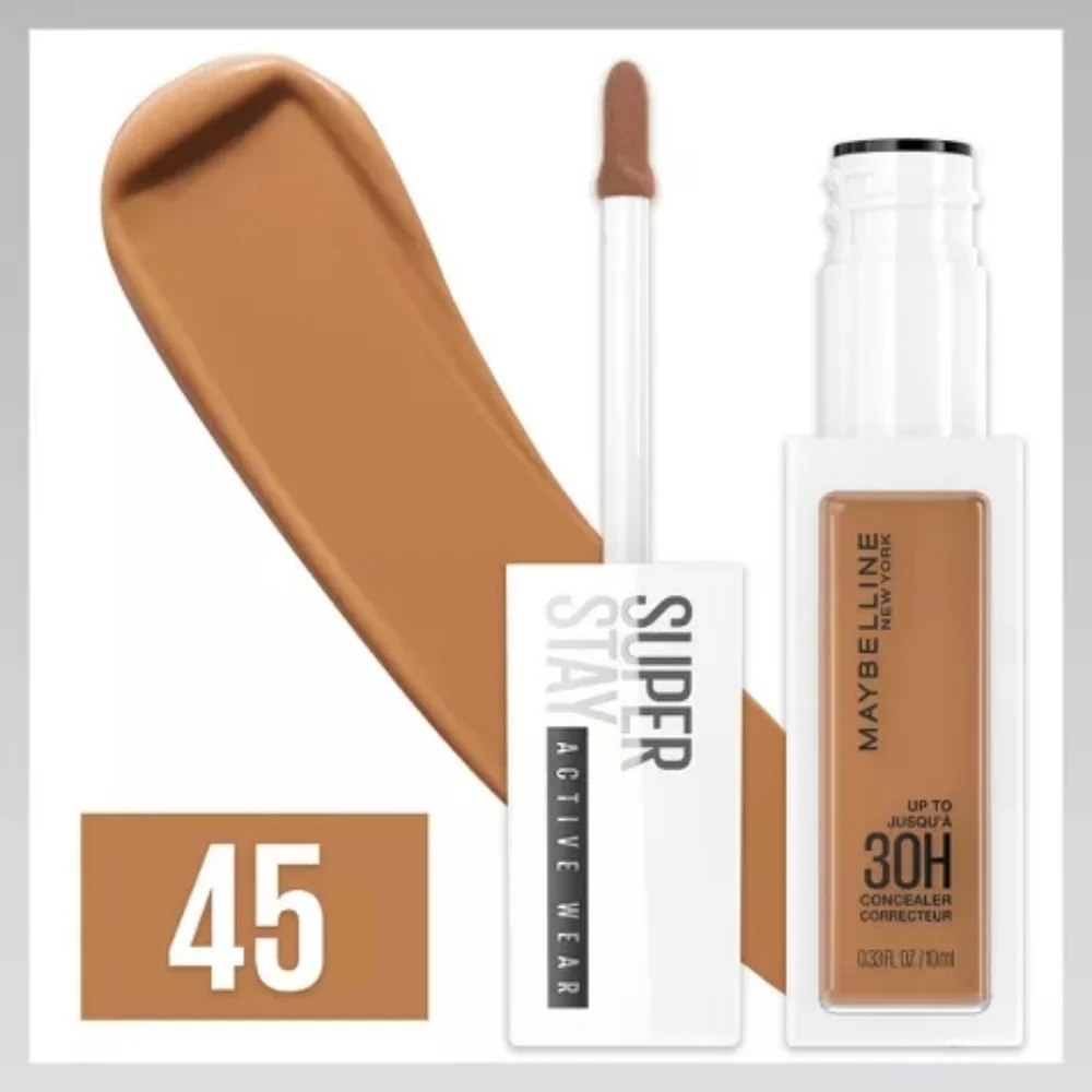 Maybelline Super Stay Active Wear Concealer, Up to 30hr Wear, 45